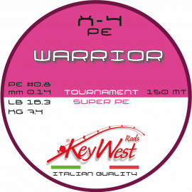 Key West Warrior Tournament Super PE #0.8 0.14mm 150mt X-4 Pink